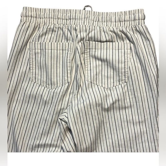 LOFT White and Blue Striped Joggers Size Small Petite - Picture 3 of 5